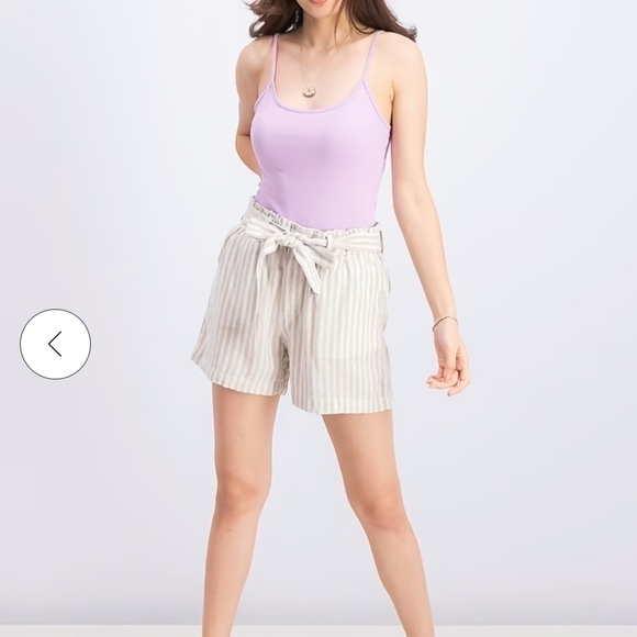 Sanctuary Shorts / Linen Shorts Paper Bag Style High Waist Size XS - Picture 7 of 9